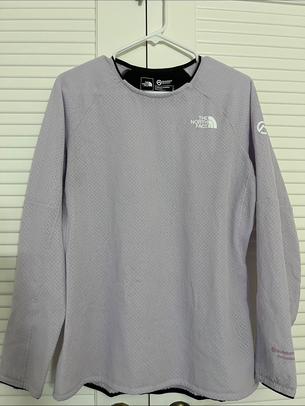 The North Face summit series Futurefleece Light Lavender Crewneck Large